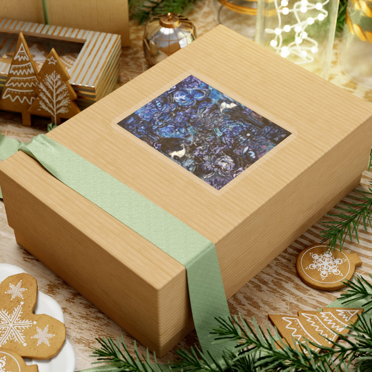 Blue Collage Sticker