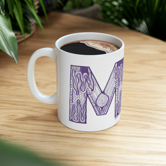 Zentangle M - Ceramic Mug, 11oz
