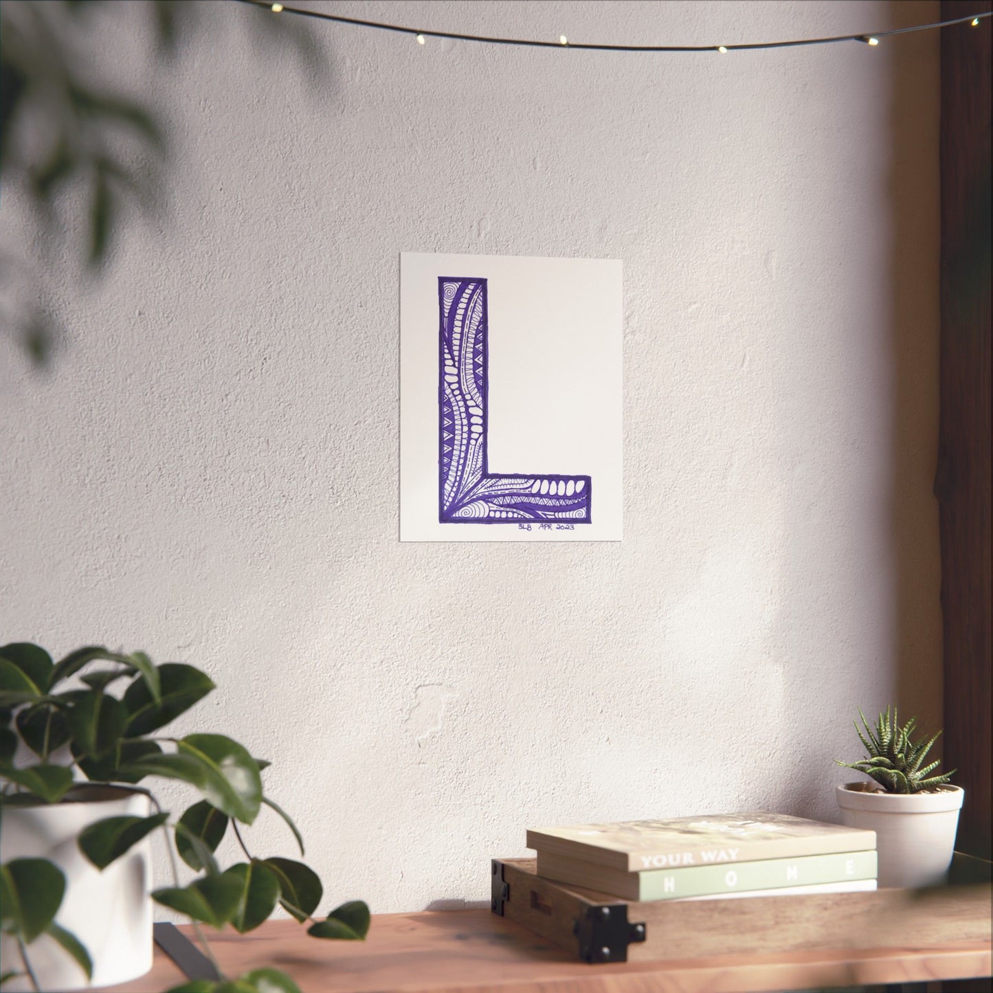 Zentangle L - Art Print