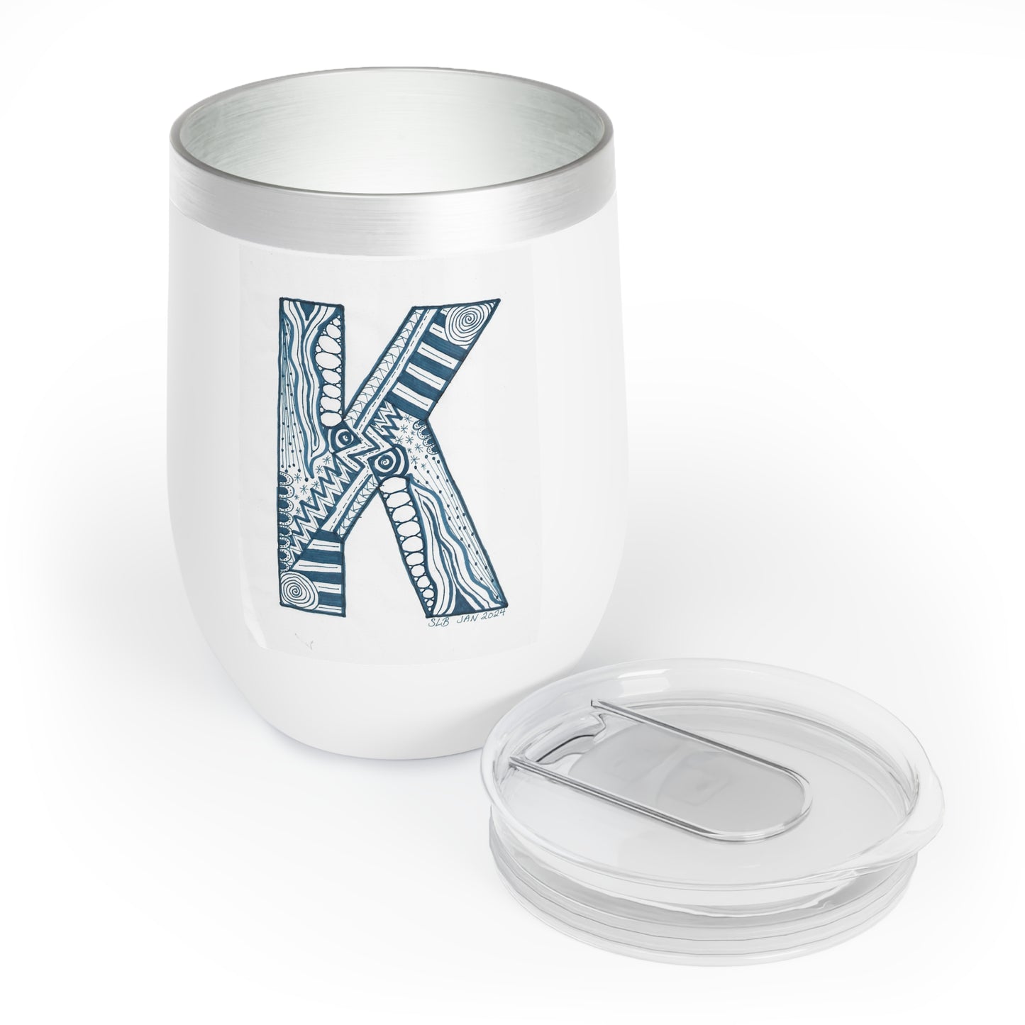 Zentangle K - Tumbler