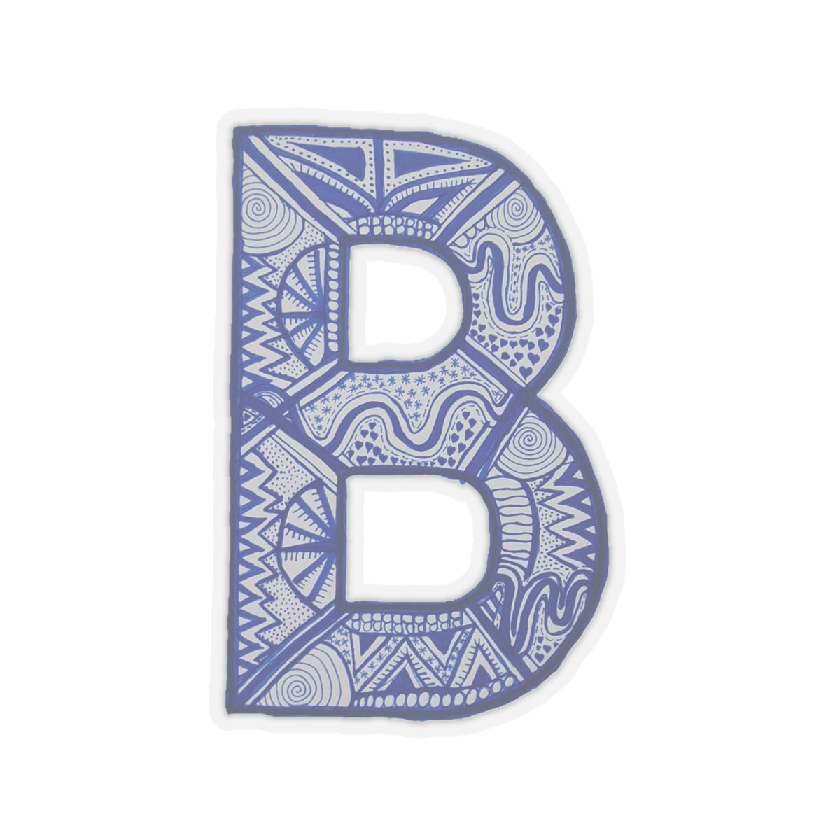 Zentangle B - Kiss-Cut Stickers