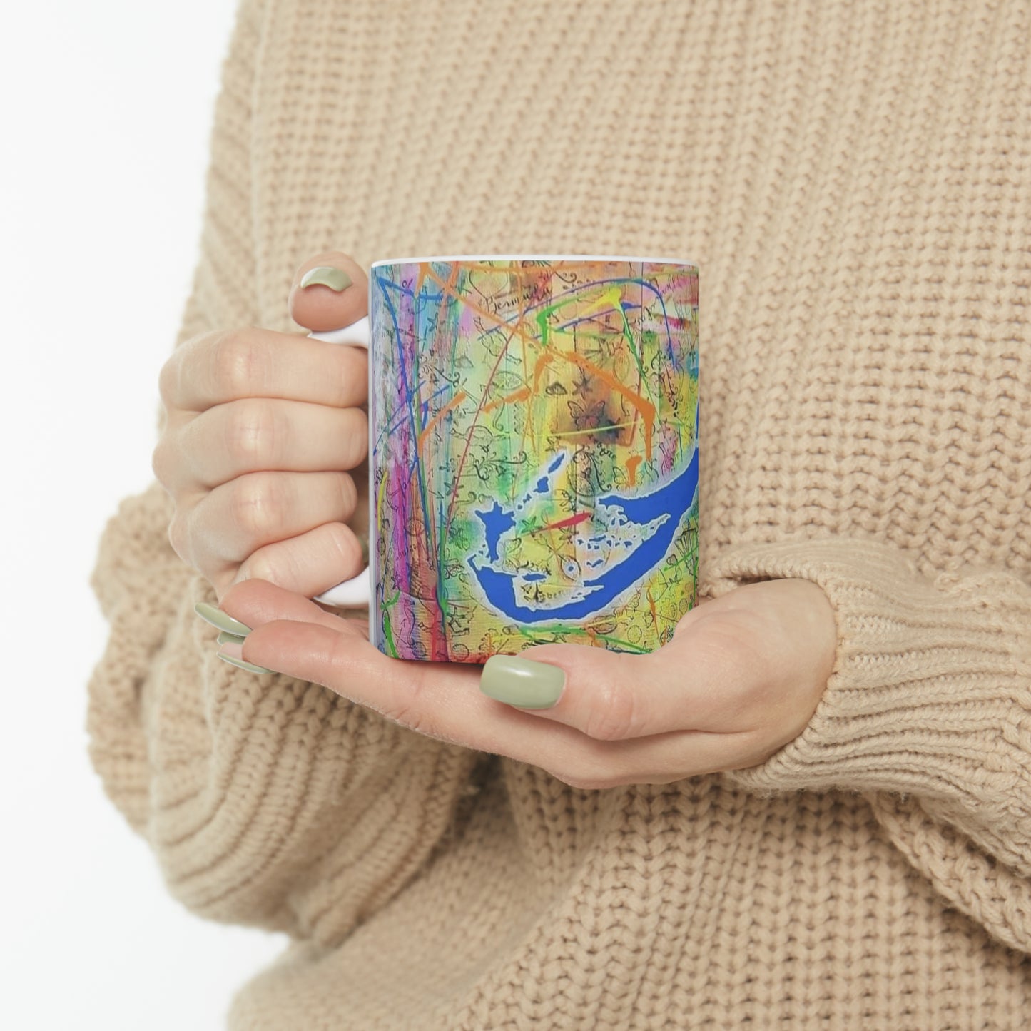 Neon Bermuda - Ceramic Mug 11oz