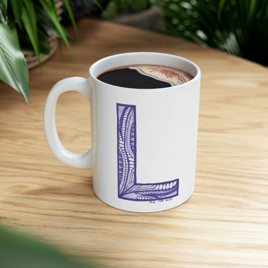 Zentangle L - Ceramic Mug 11oz