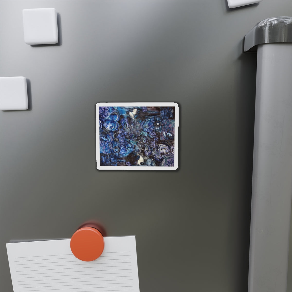 Blue Collage Magnet