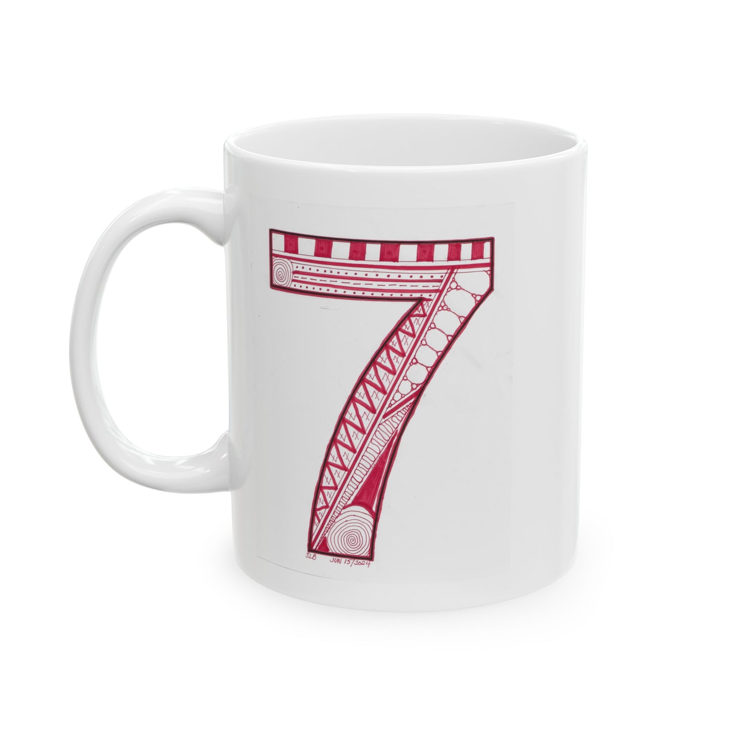 Zentangle number 7 - Ceramic Mug