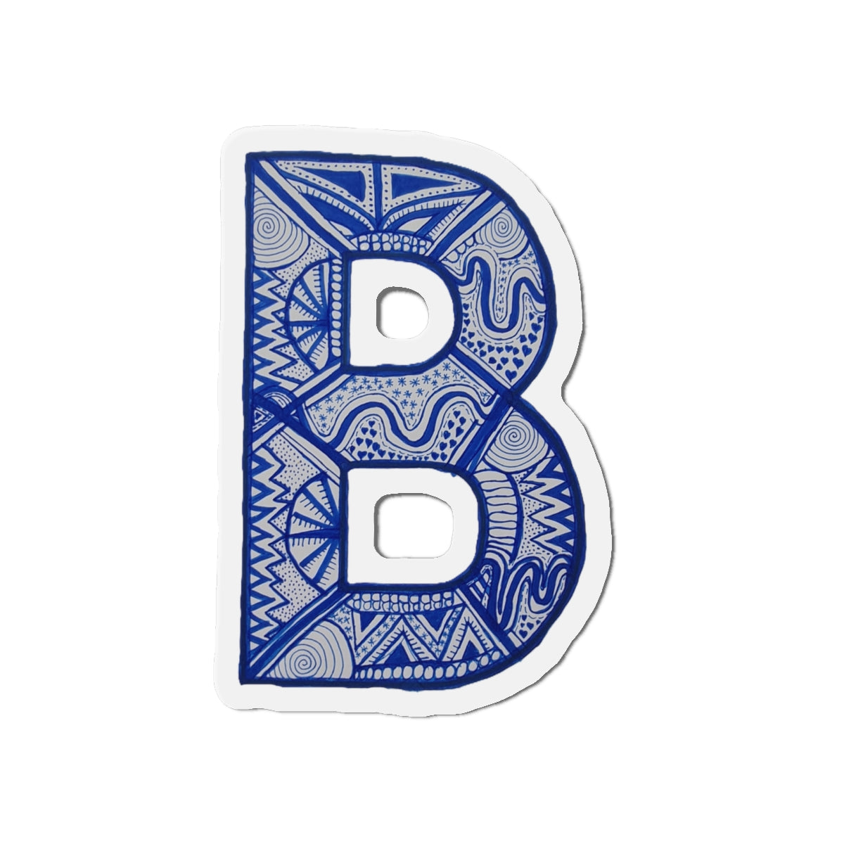 Zentangle B - Die-Cut Magnets