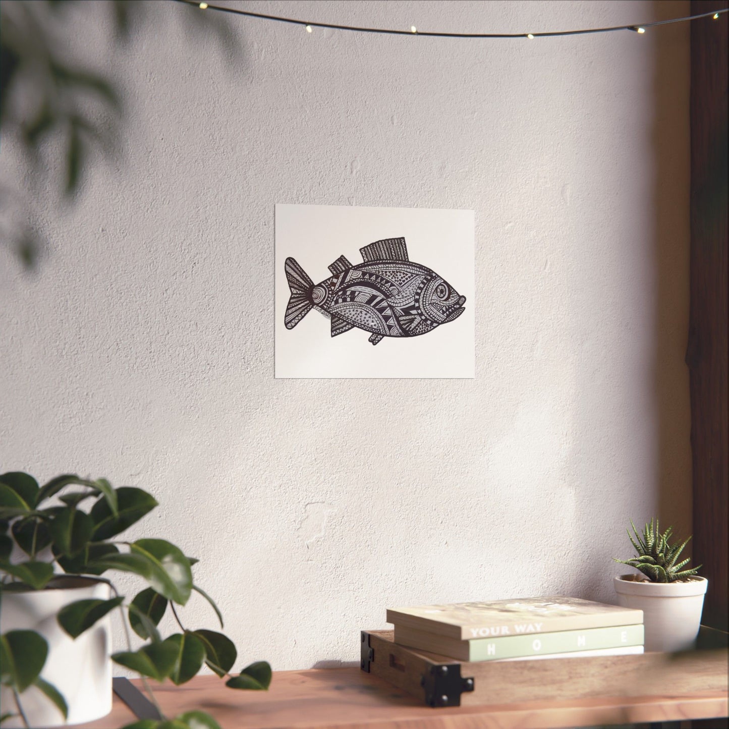 Zentangle Fish - Art Print