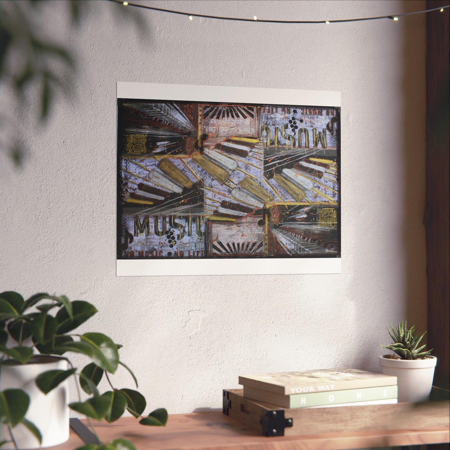 Piano Collage - Art Print
