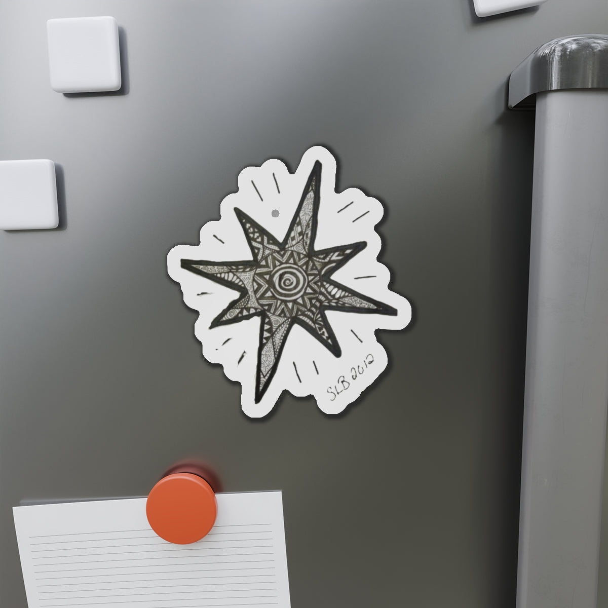 Zentangle Star - Die-Cut Magnets