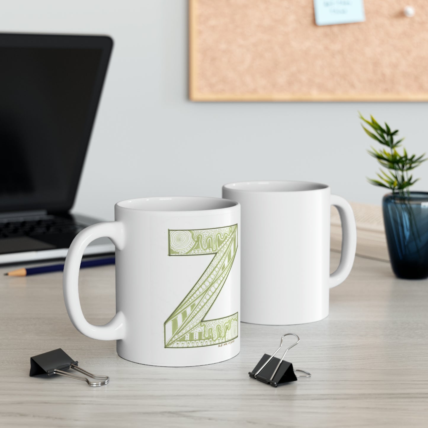 Zentangle Z - Ceramic Mug, 11oz