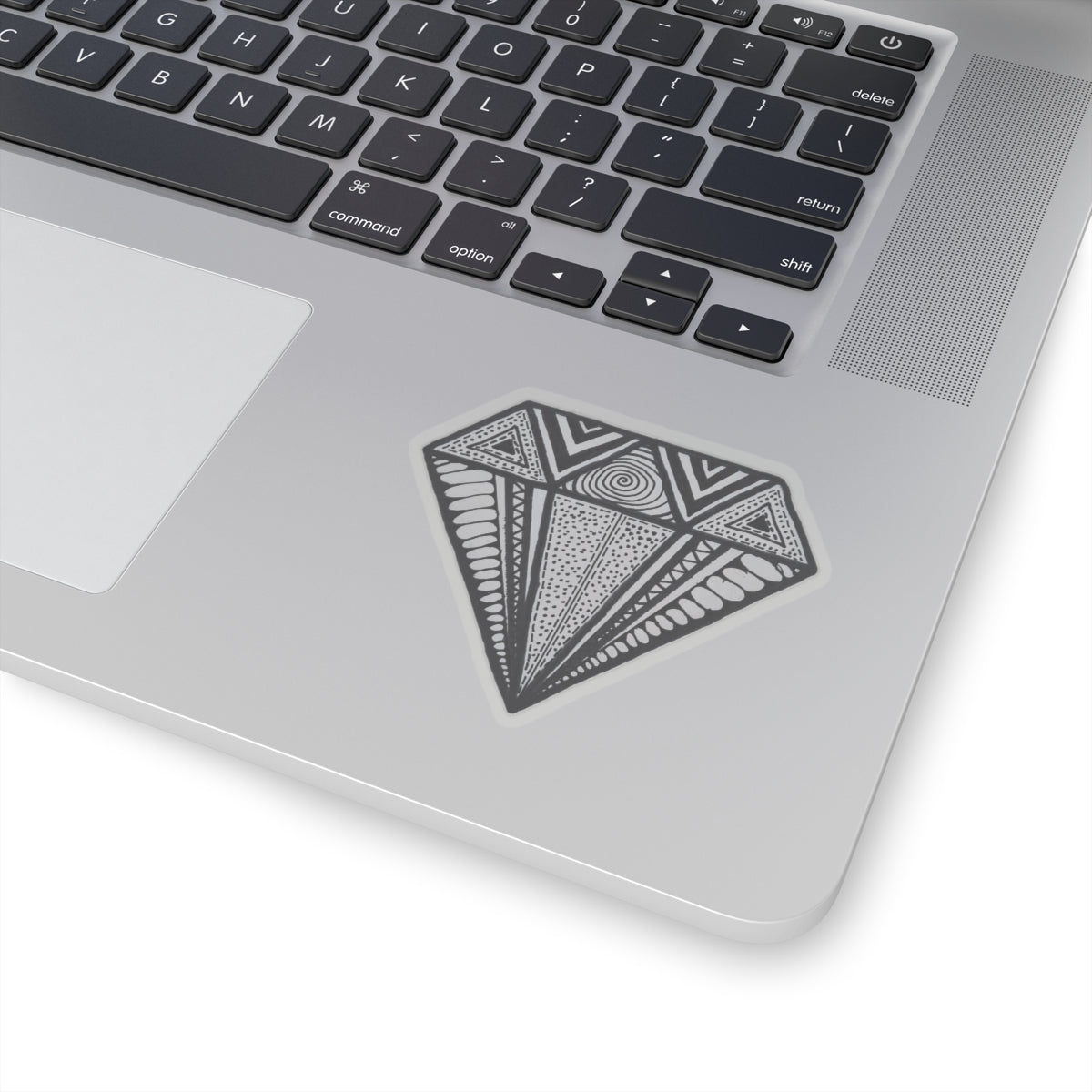Zentangle Diamond Blk - Kiss-Cut Stickers