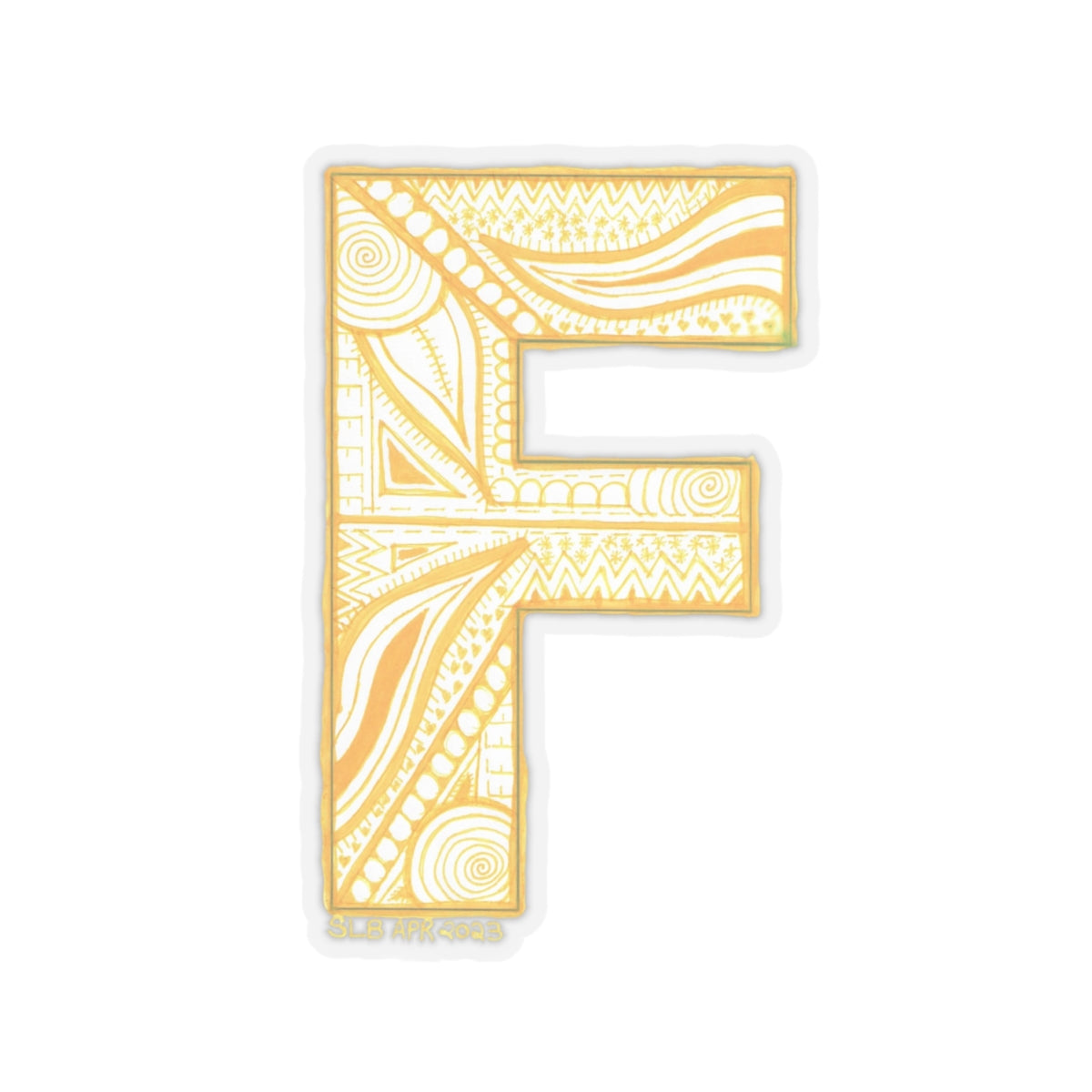 Zentangle F - Kiss-Cut Stickers