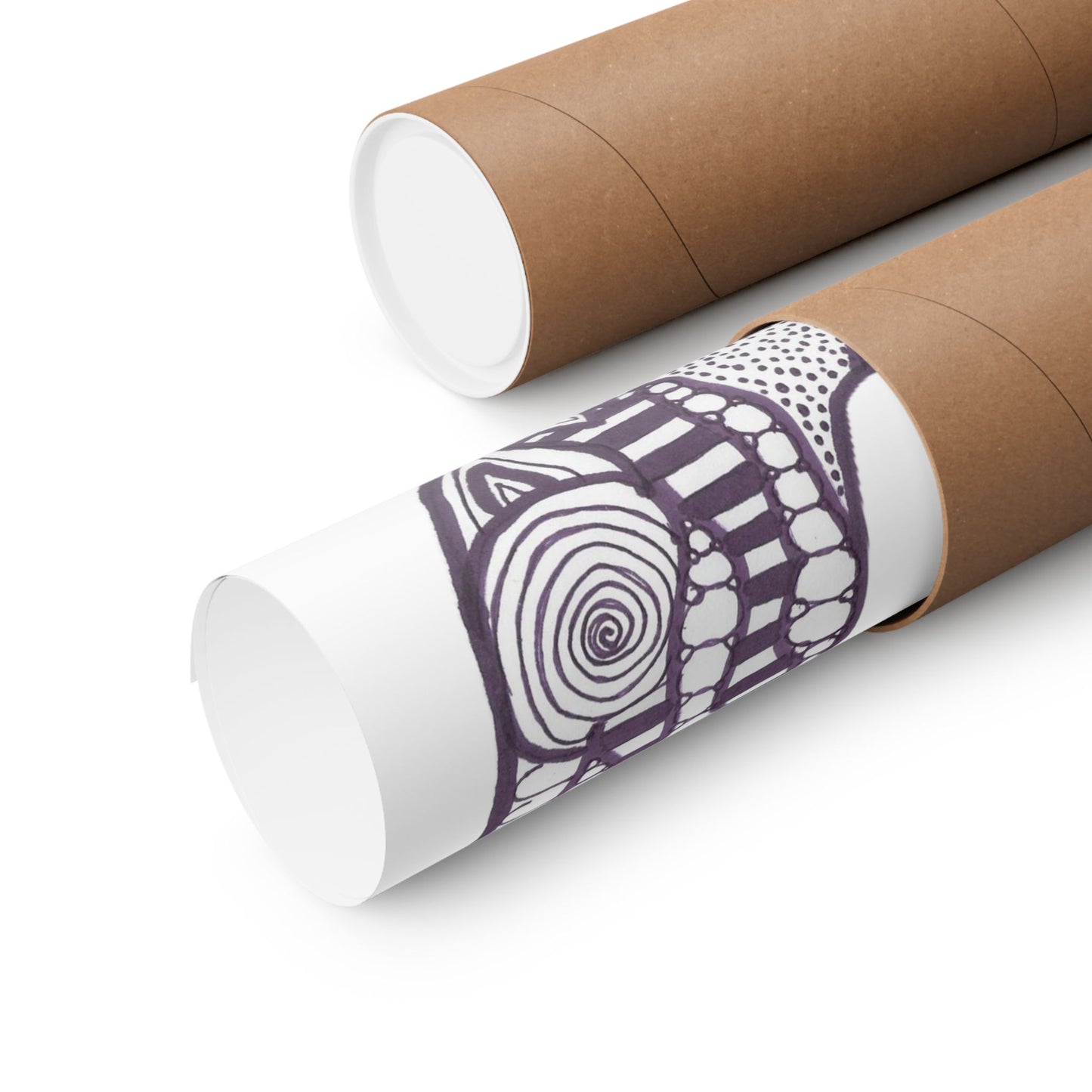 Zentangle J - Art Print