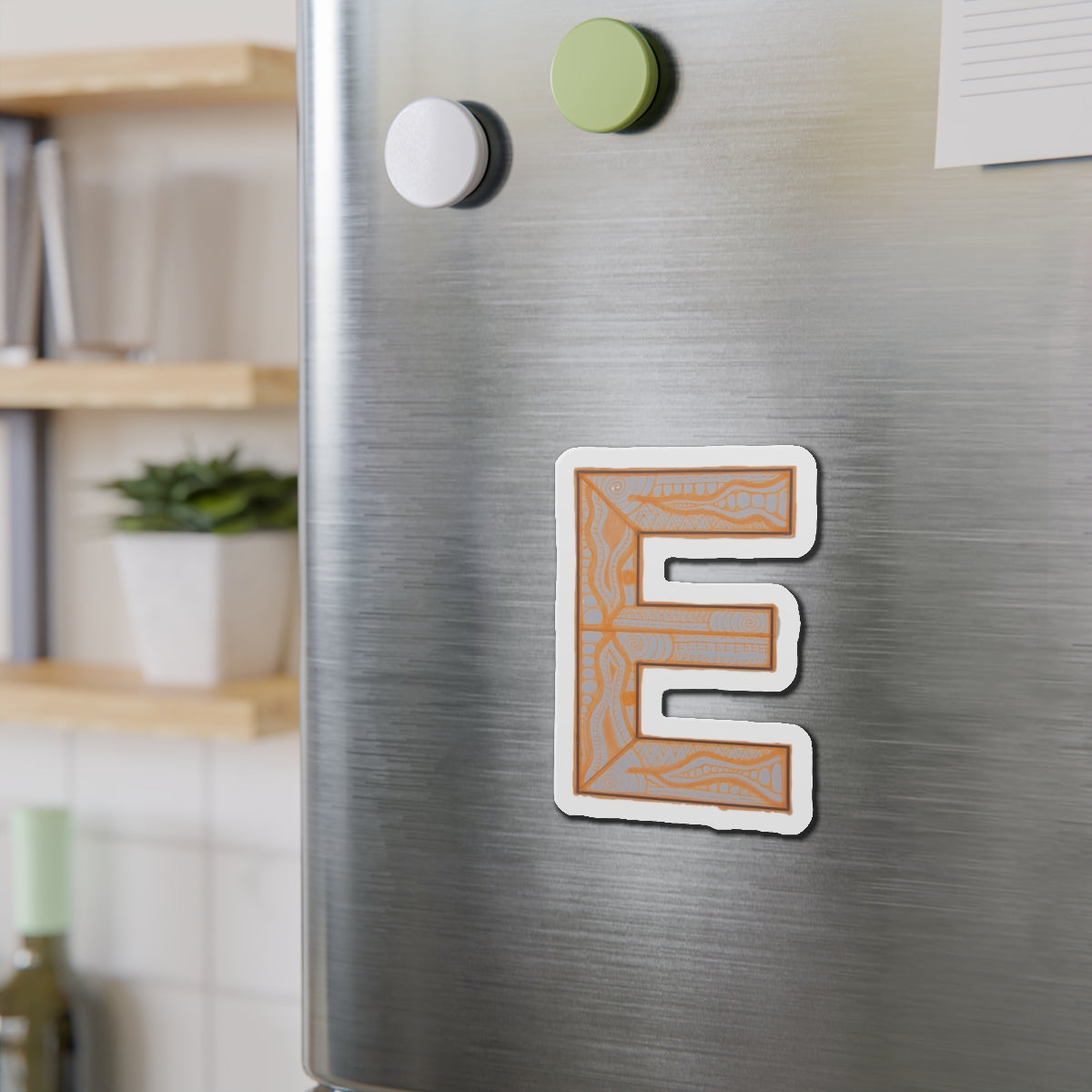 Zentangle E - Die-Cut Magnets