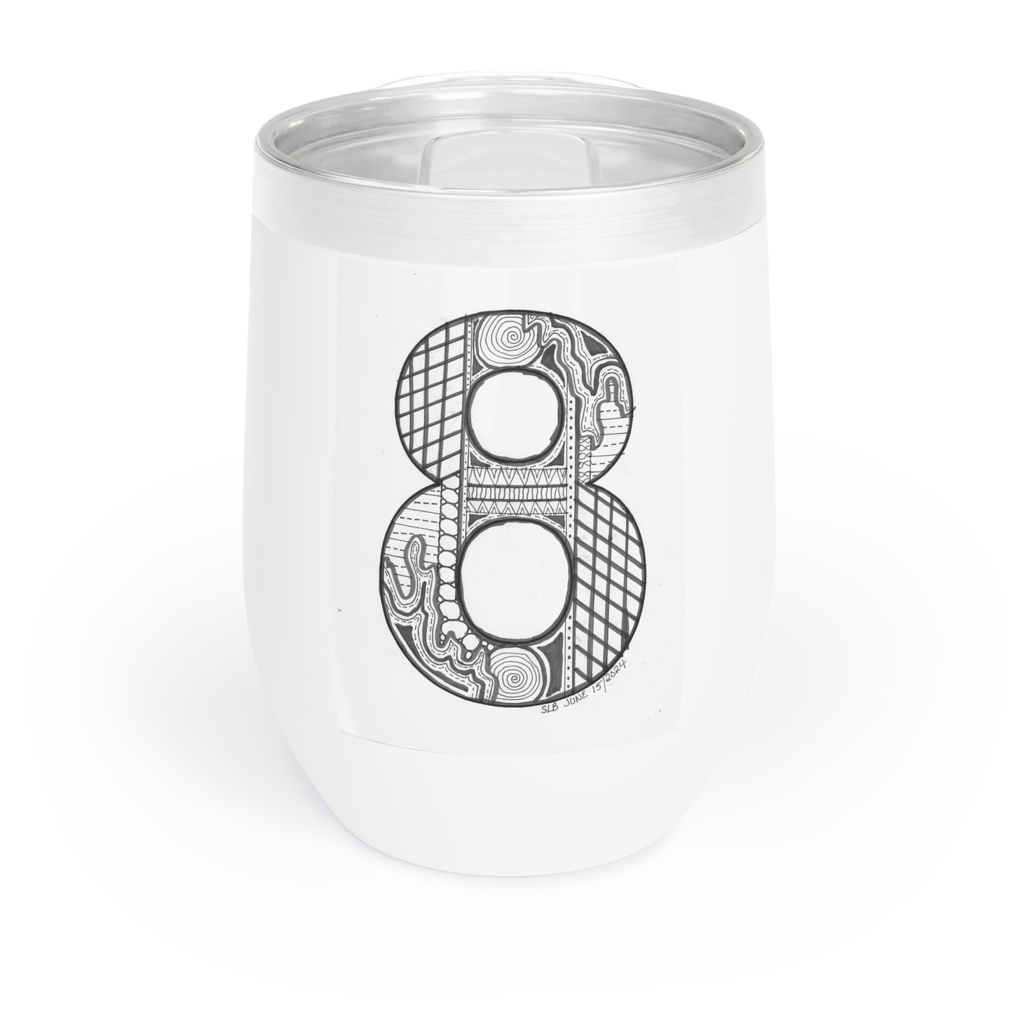 Zentangle number 8 - Tumbler