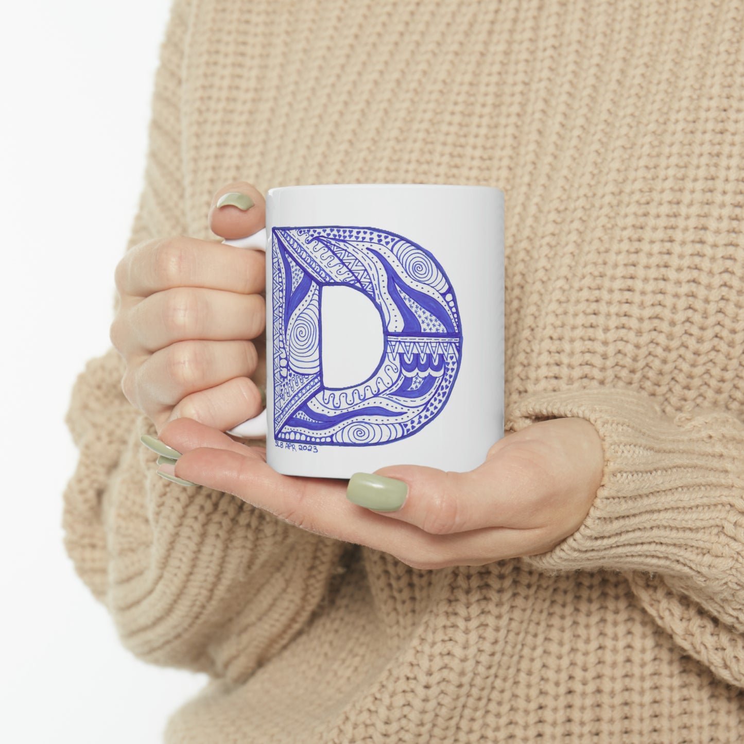 Zentangle D - Ceramic Mug 11oz