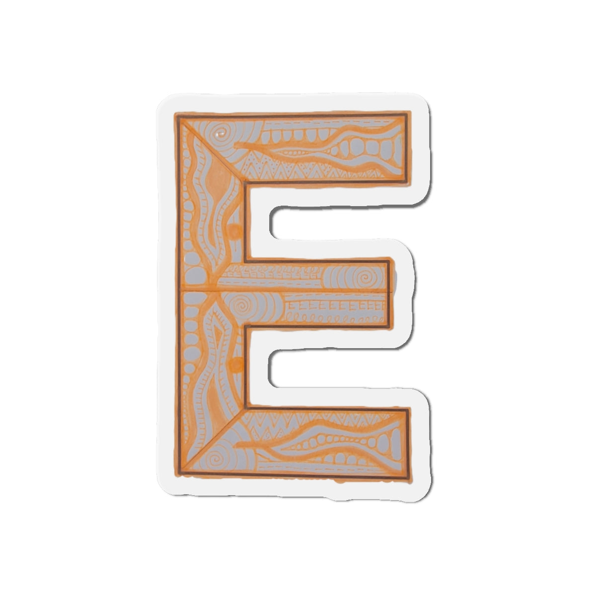 Zentangle E - Die-Cut Magnets