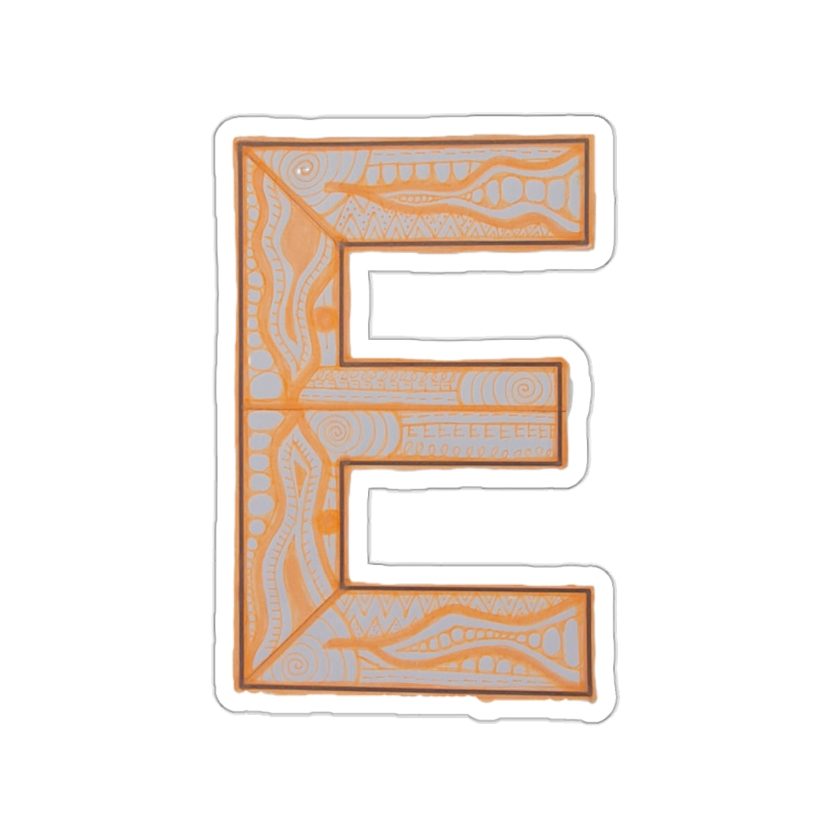 Zentangle E - Kiss-Cut Stickers