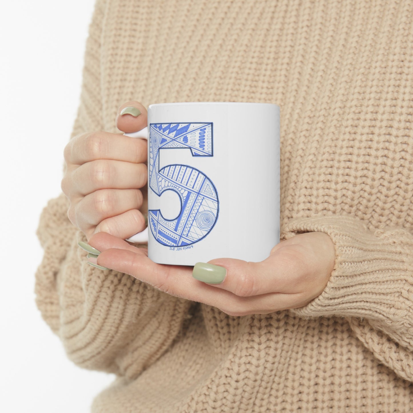 Zentangle number 5 - Ceramic Mug