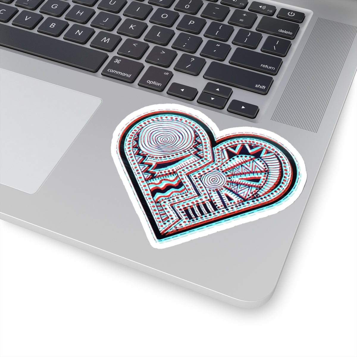 Zentangle Heart Color - Kiss-Cut Stickers