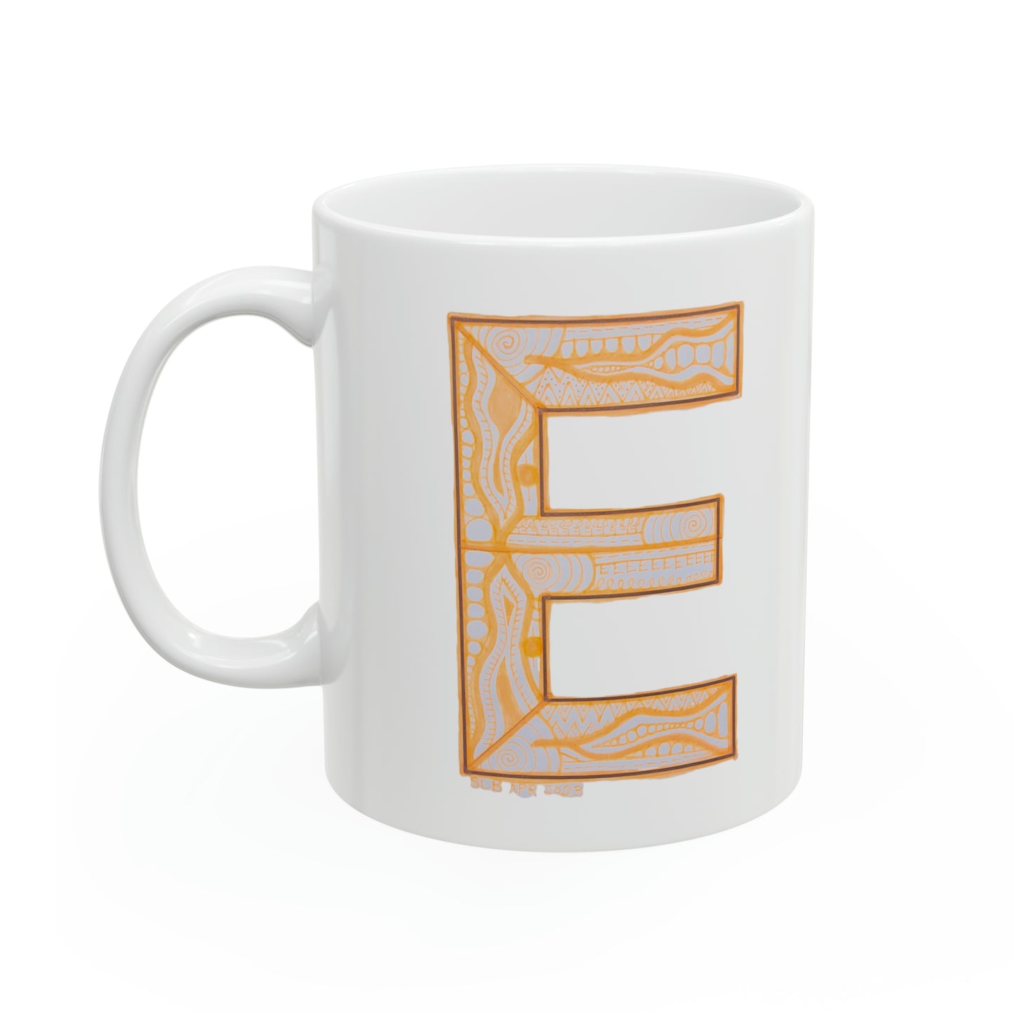 Zentangle E - Ceramic Mug 11oz