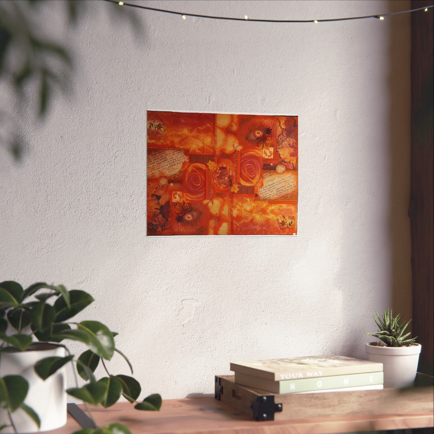 Orange Collage - Art Print