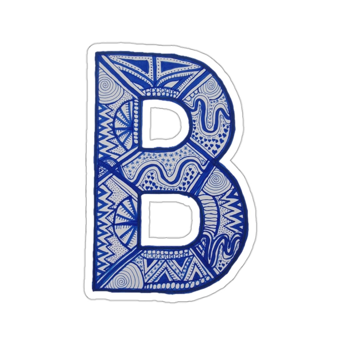 Zentangle B - Kiss-Cut Stickers