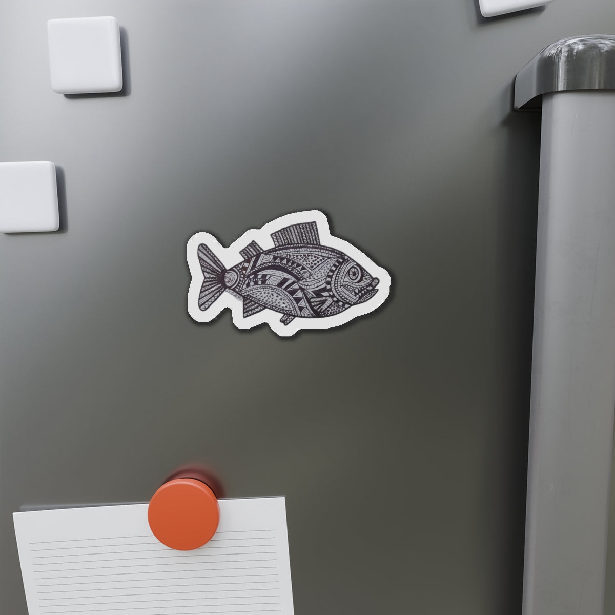 Zentangle Fish - Die-Cut Magnets