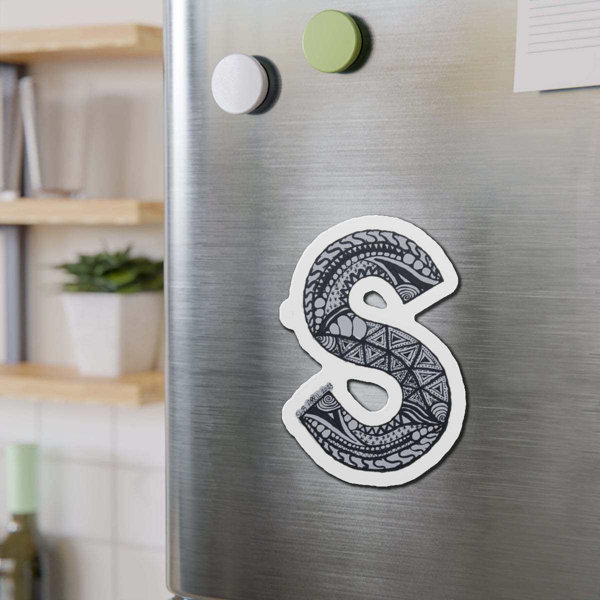 Zentangle S - Die-Cut Magnets