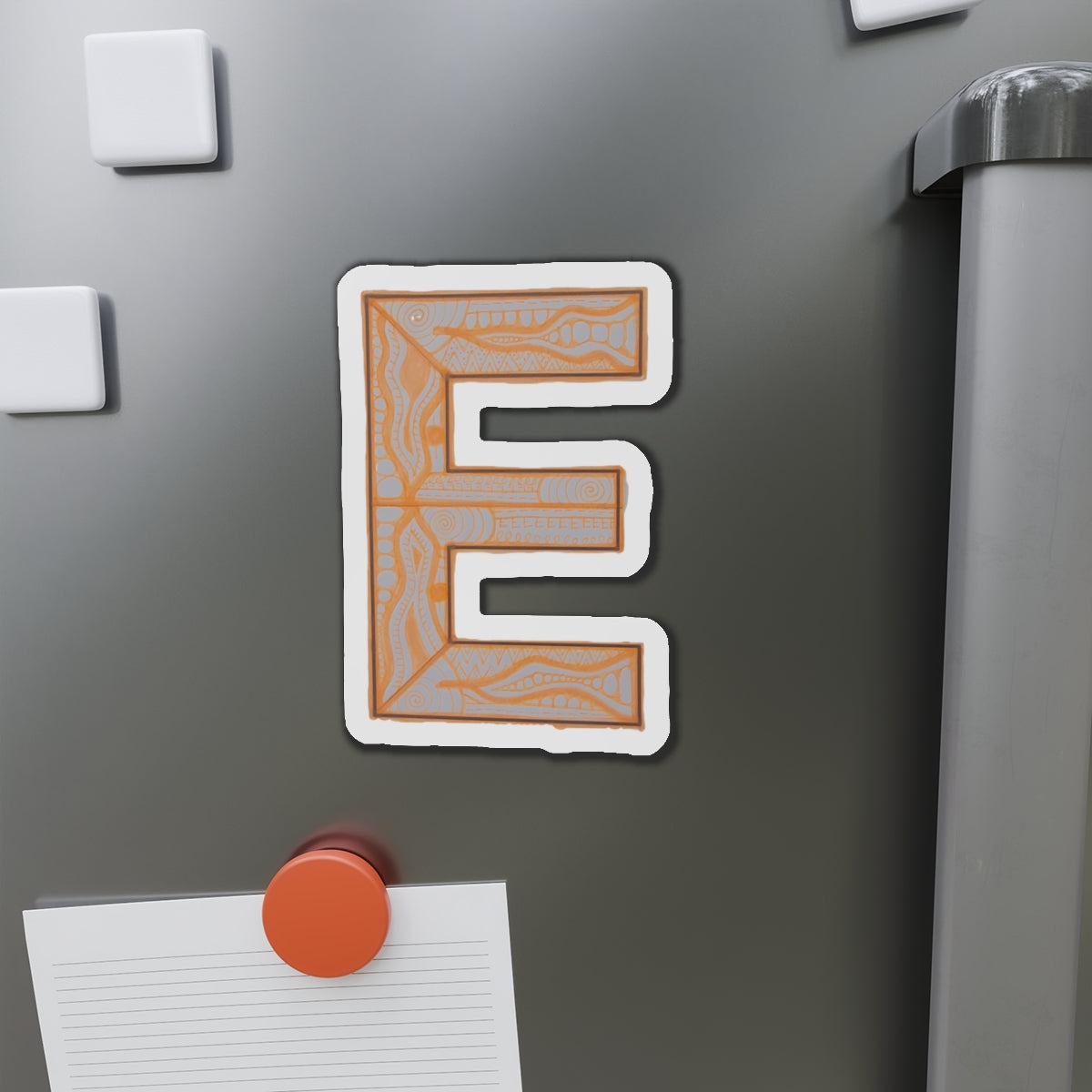 Zentangle E - Die-Cut Magnets