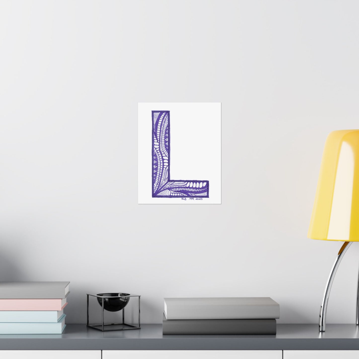 Zentangle L - Art Print