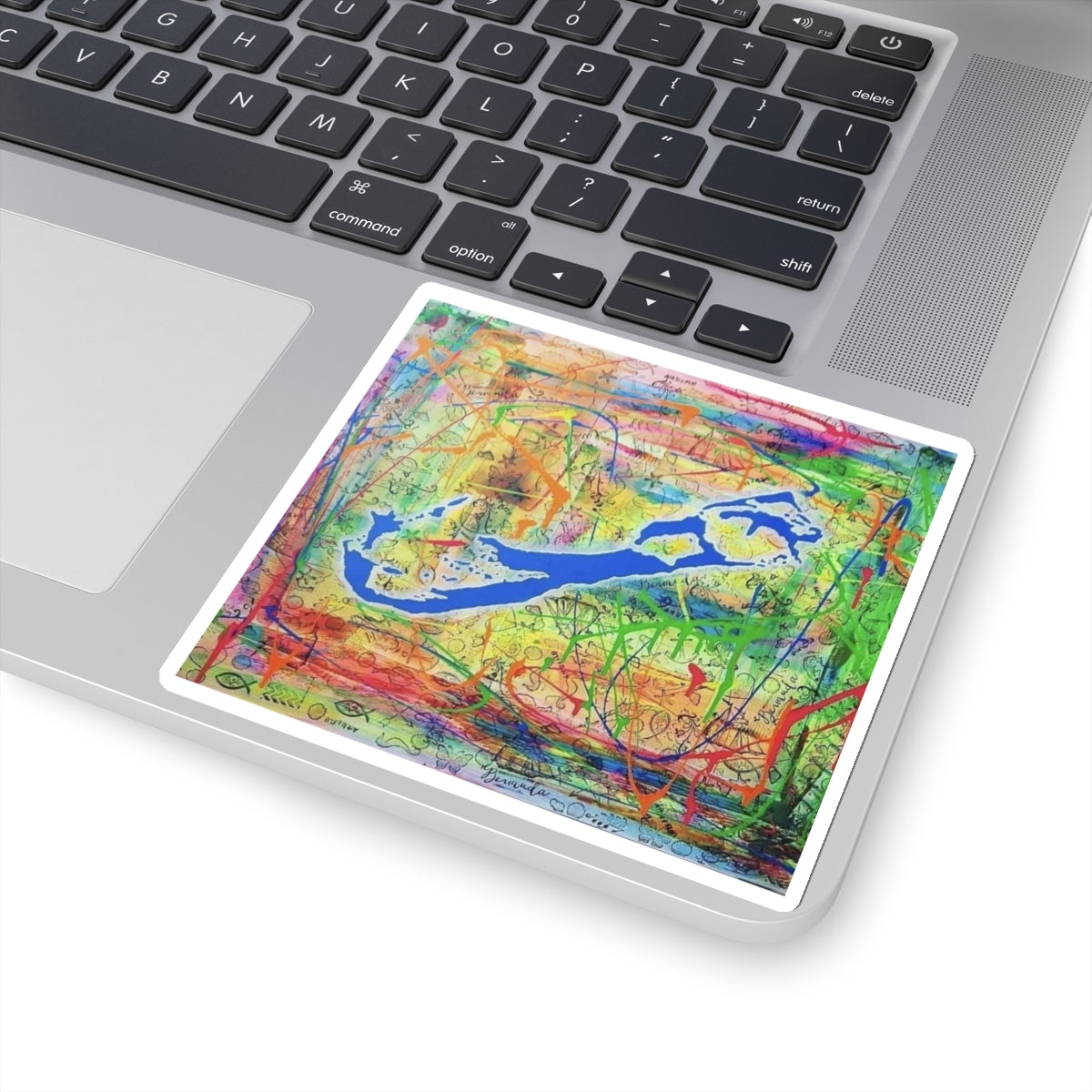 Neon Bermuda - Kiss-Cut Stickers