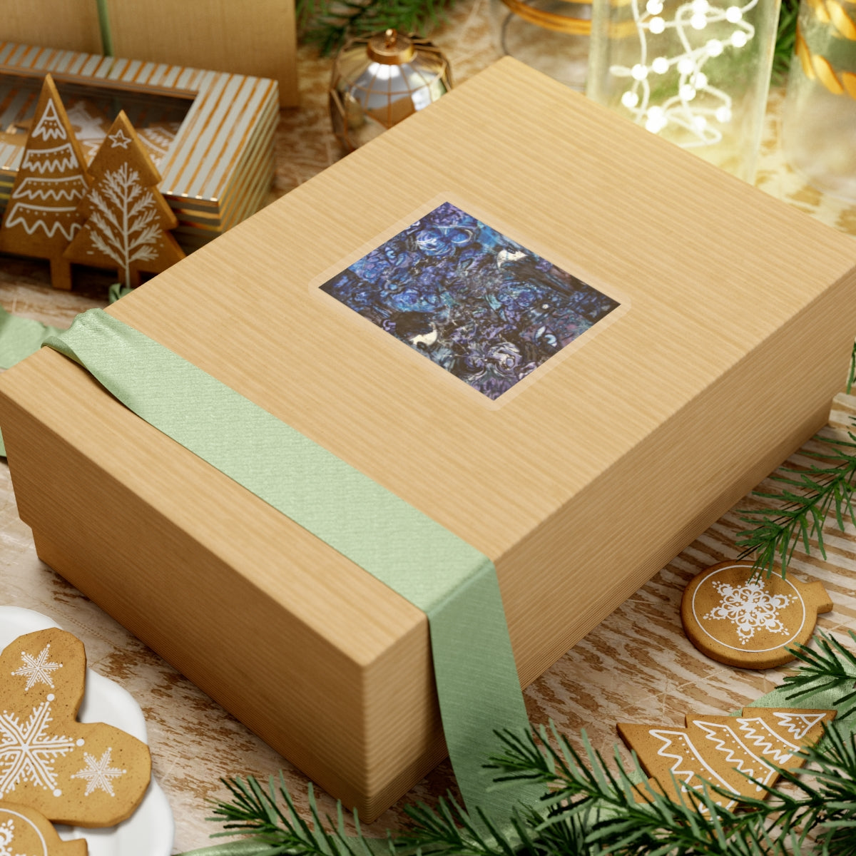 Blue Collage Sticker