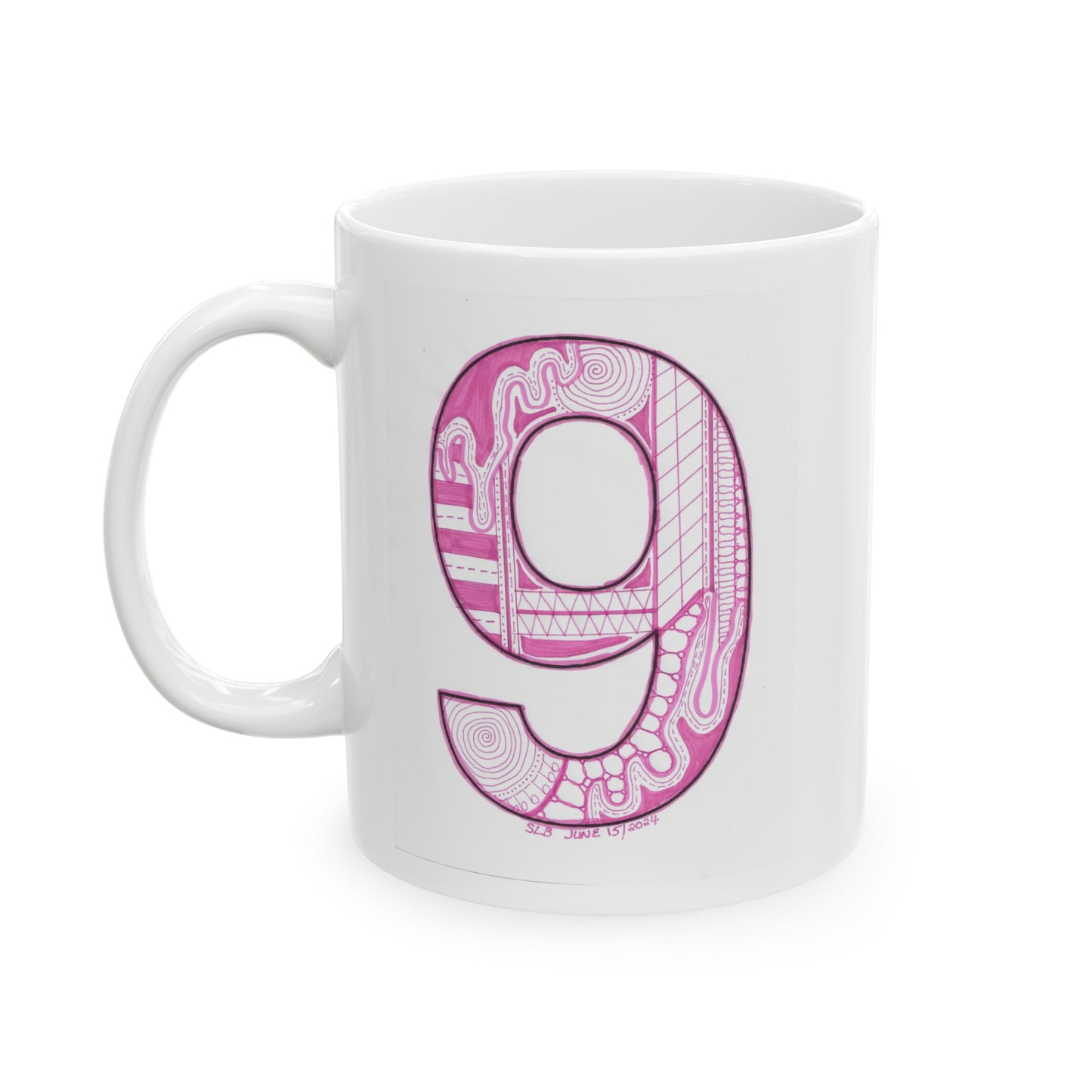 Zentangle number 9 - Ceramic Mug