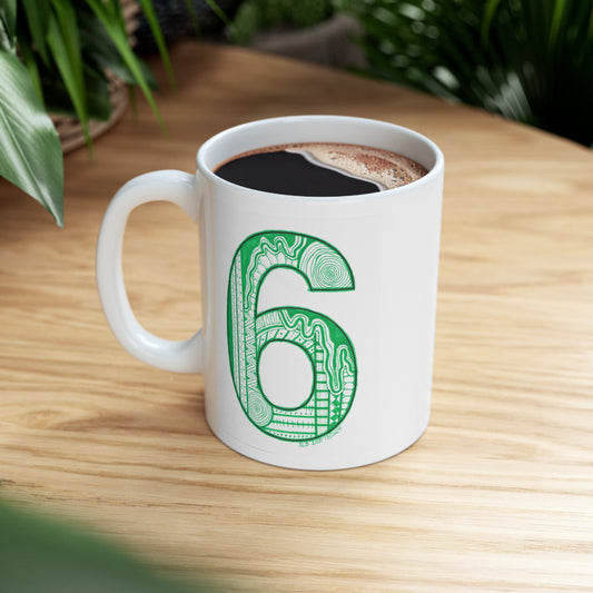 Zentangle number 6 - Ceramic Mug