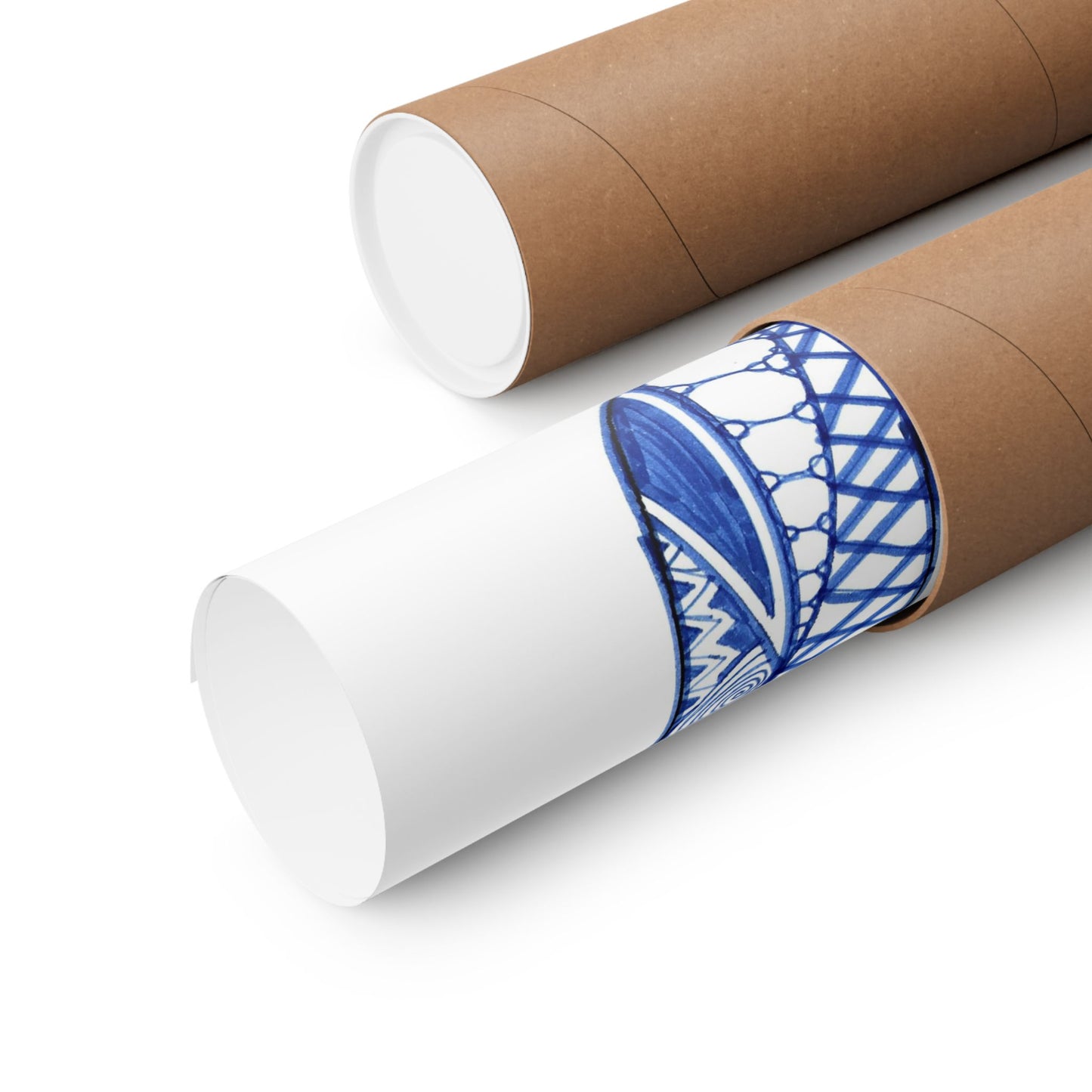 Zentangle U - Art Print