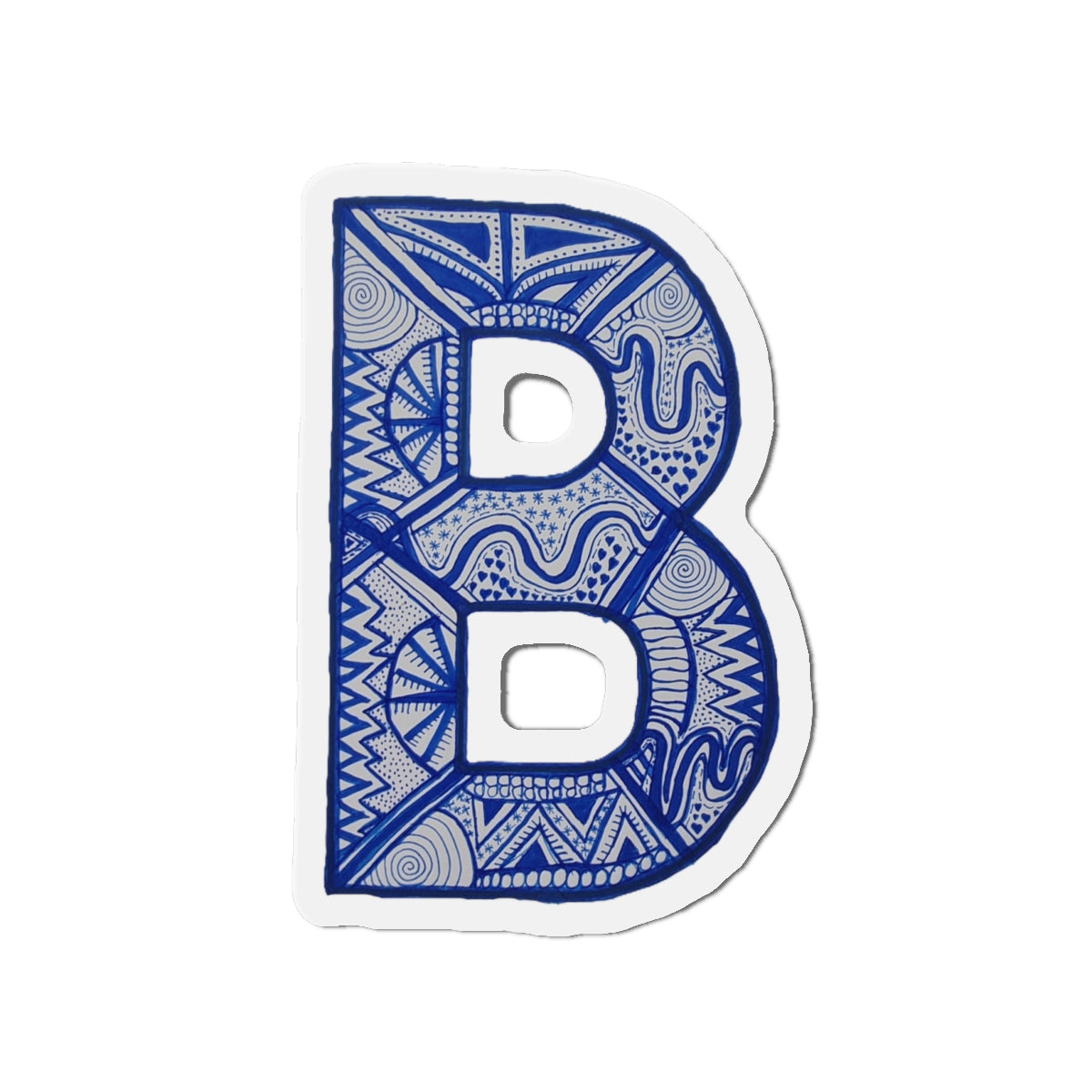 Zentangle B - Die-Cut Magnets