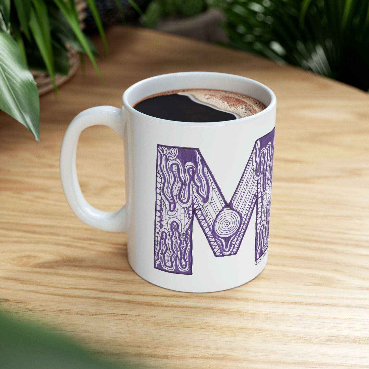 Zentangle M - Ceramic Mug, 11oz