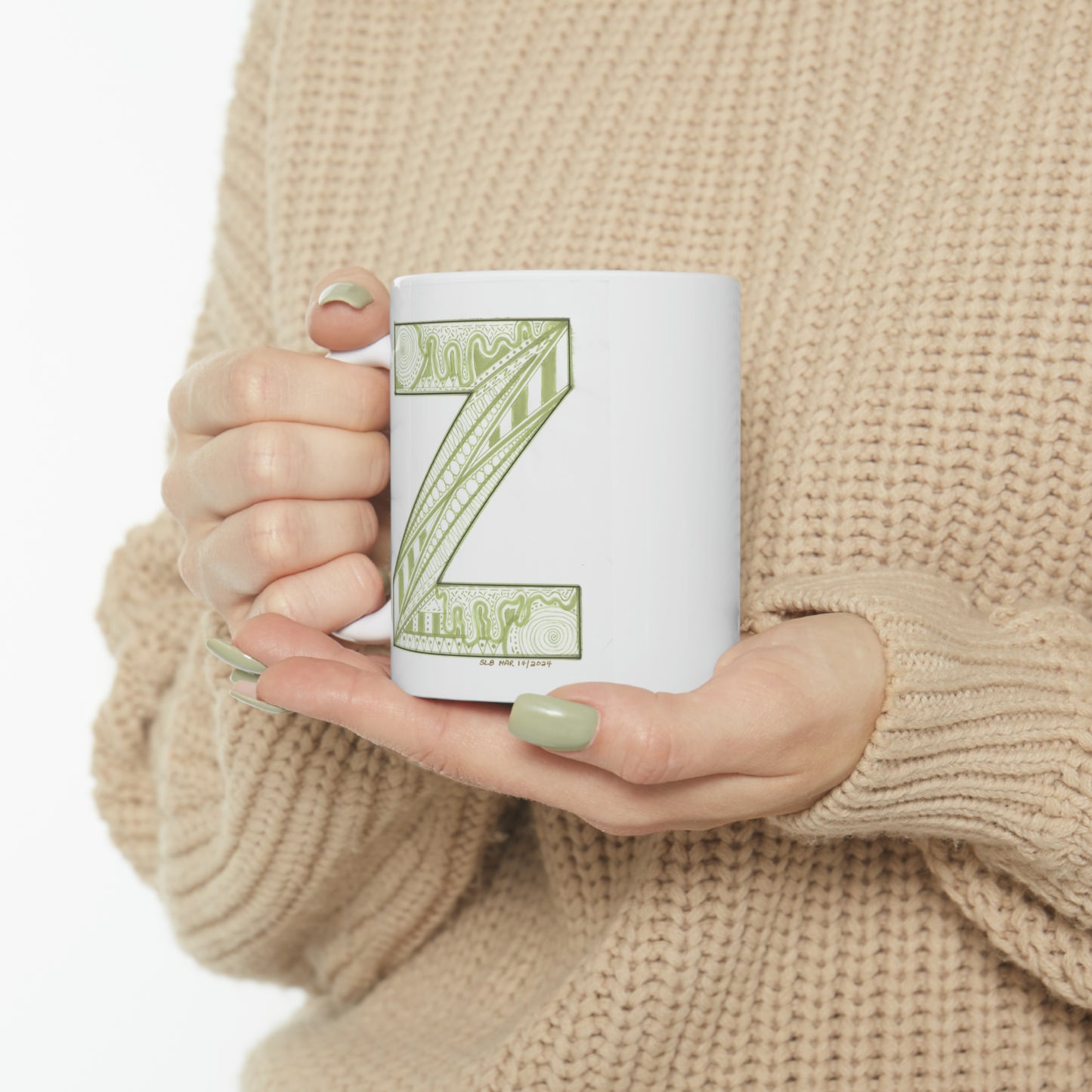 Zentangle Z - Ceramic Mug, 11oz