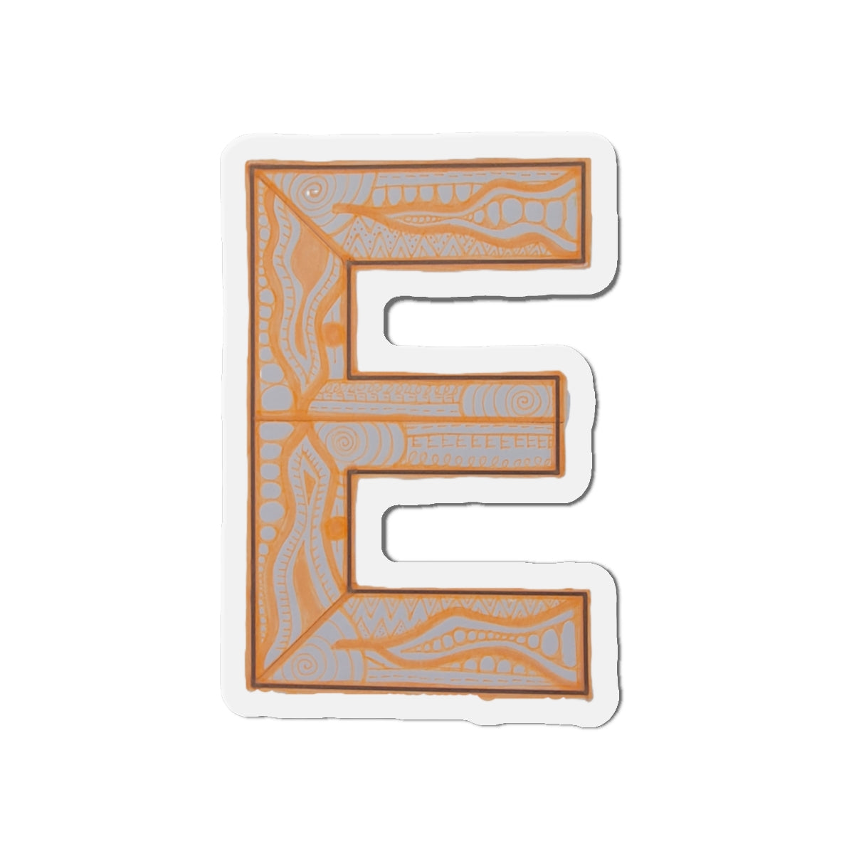 Zentangle E - Die-Cut Magnets