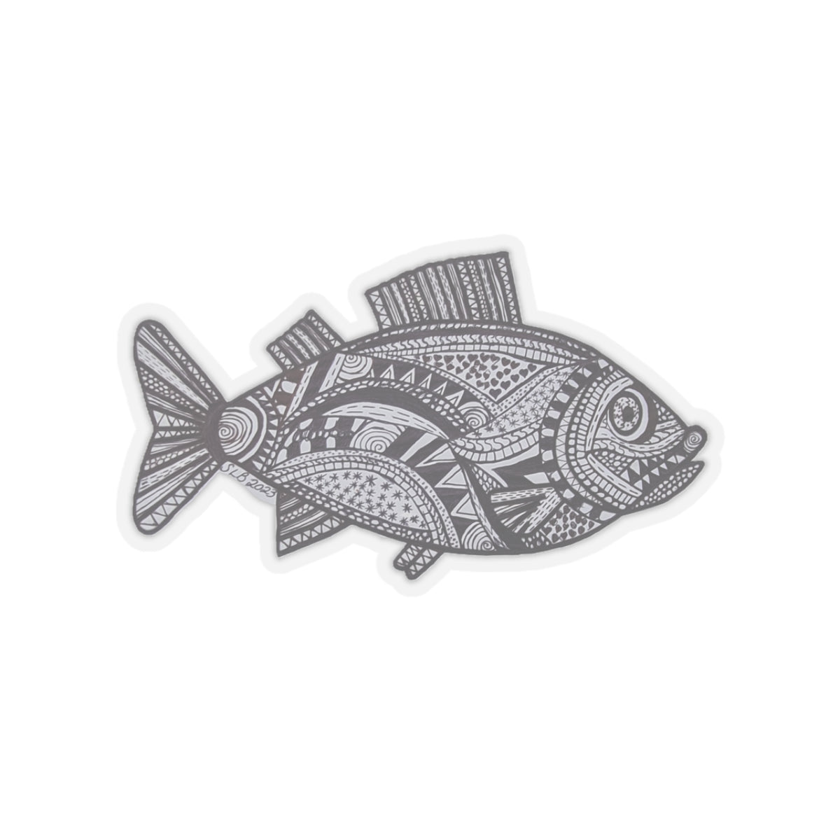 Zentangle Fish - Kiss-Cut Stickers