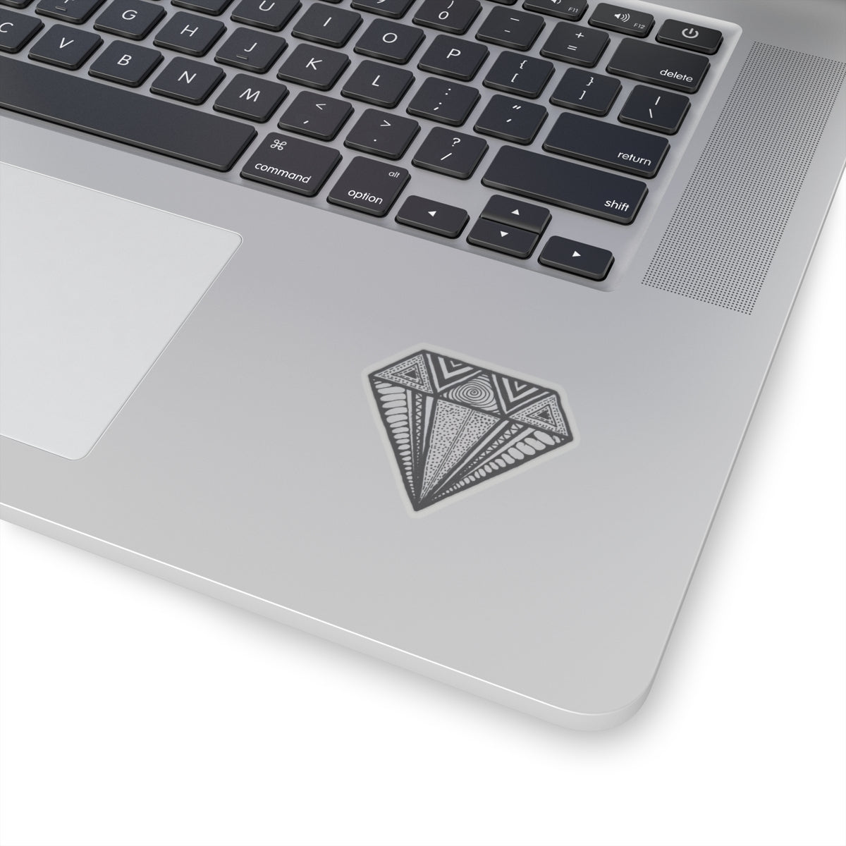 Zentangle Diamond Blk - Kiss-Cut Stickers