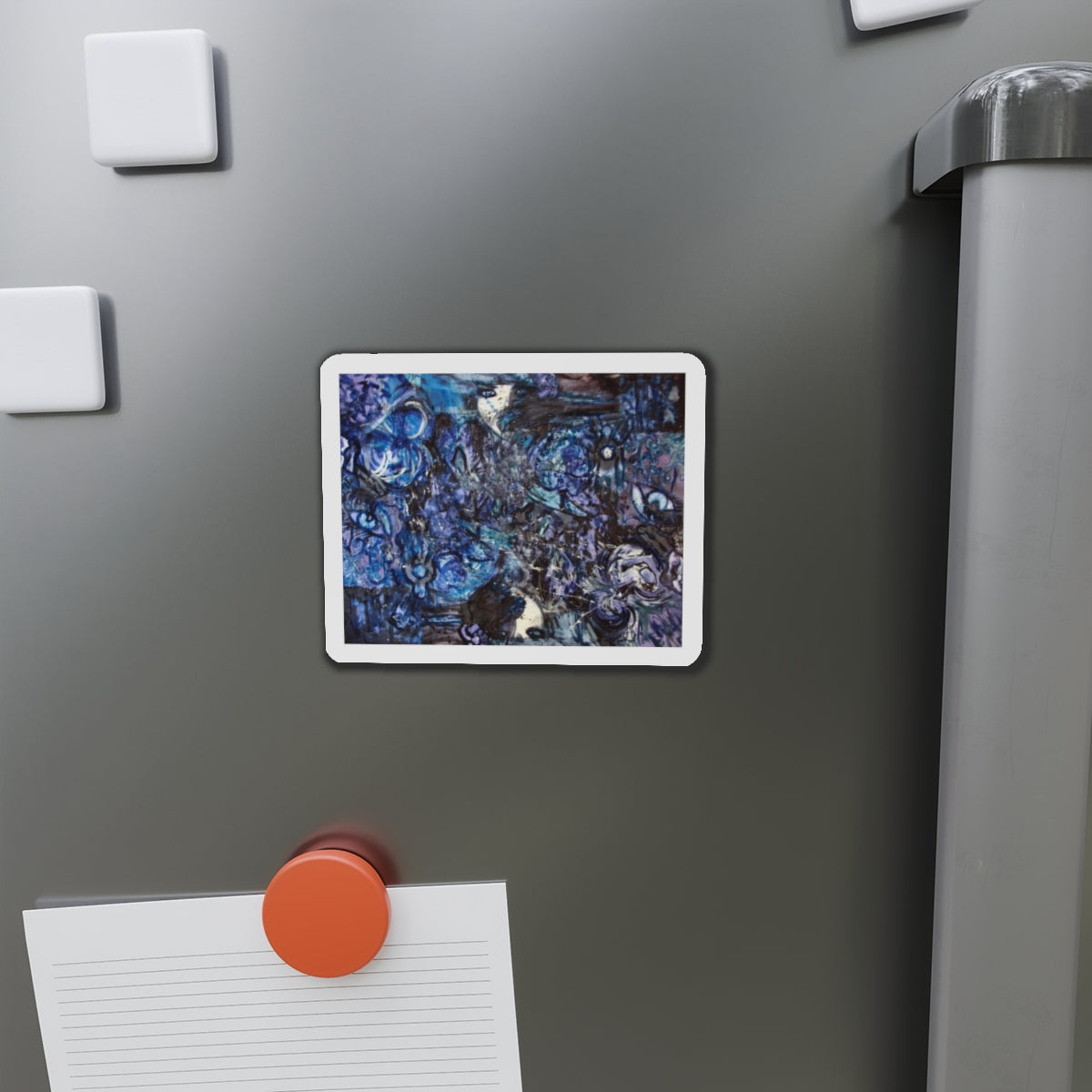 Blue Collage Magnet