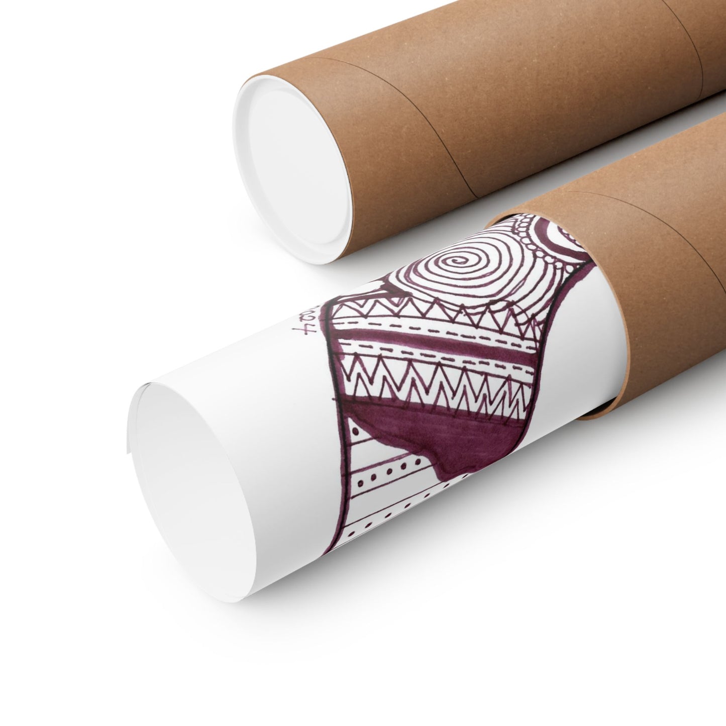 Zentangle O - Art Print