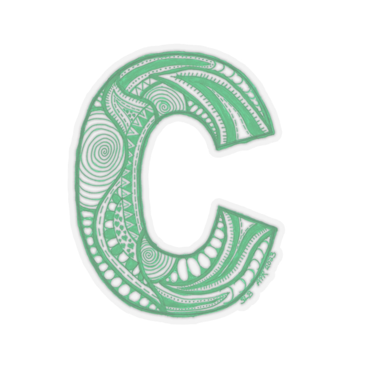 Zentangle C - Kiss-Cut Stickers
