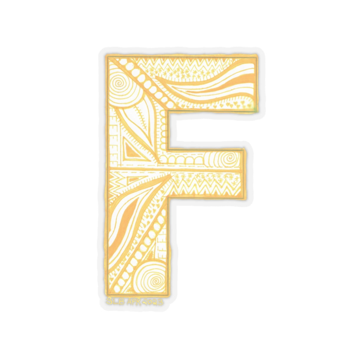 Zentangle F - Kiss-Cut Stickers