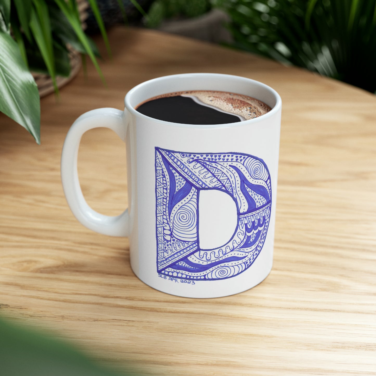 Zentangle D - Ceramic Mug 11oz
