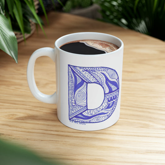 Zentangle D - Ceramic Mug 11oz