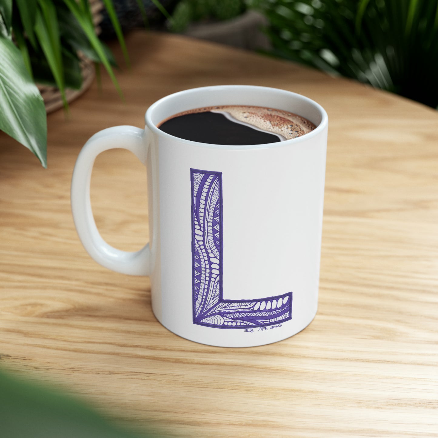 Zentangle L - Ceramic Mug 11oz