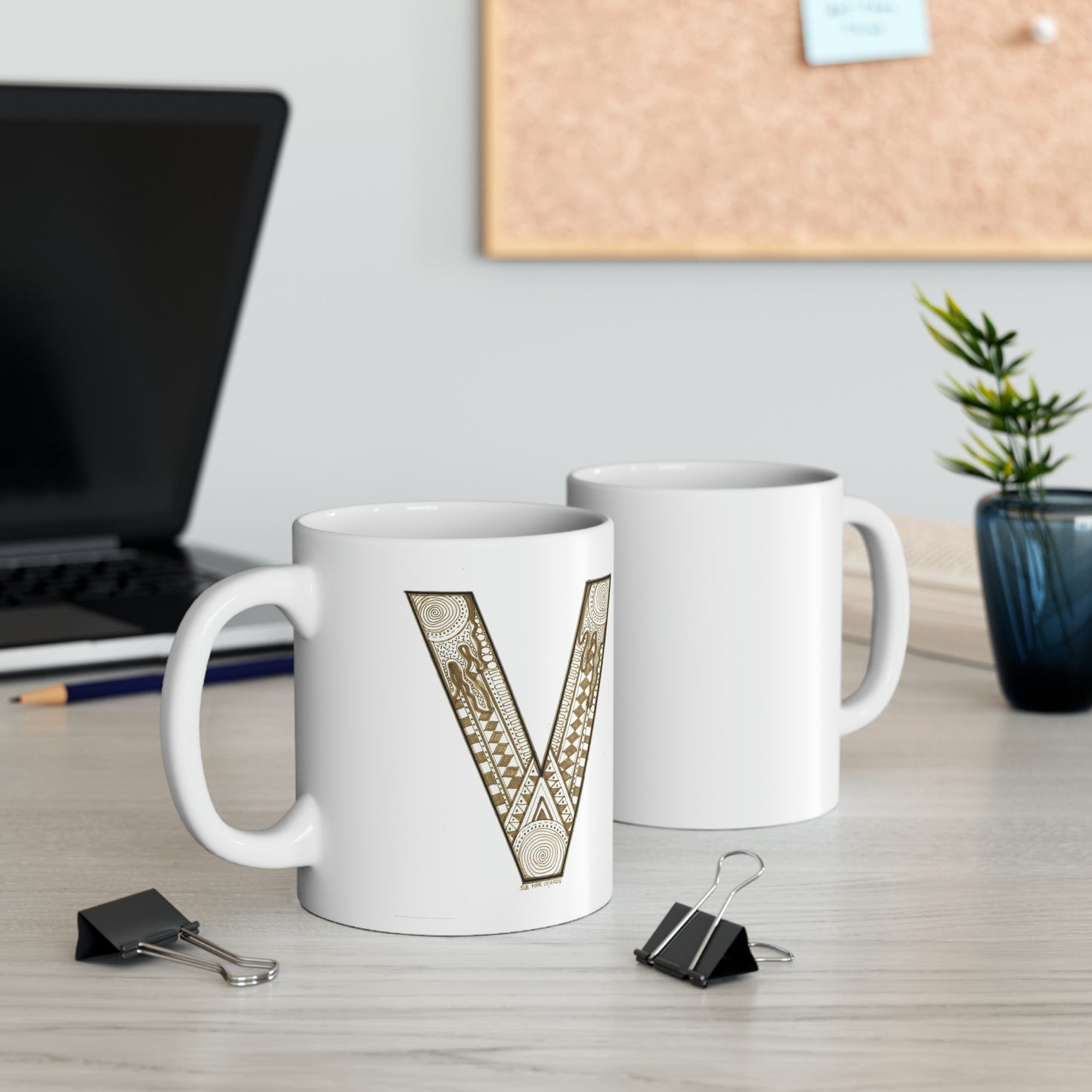 Zentangle V - Ceramic Mug, 11oz